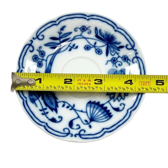 Thun Czech Porcelain Blue Onion Demitasse Cups & Saucers- 17 Sets Available - Picture 13 of 15